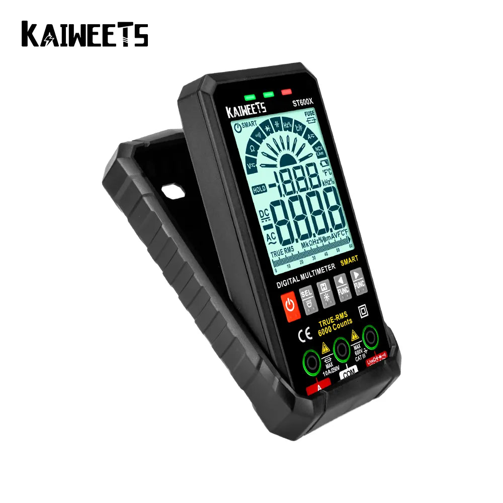 KAIWEETS ST600X Digitales Smart-Multimeter 6000 Zählt Echteffektivwert