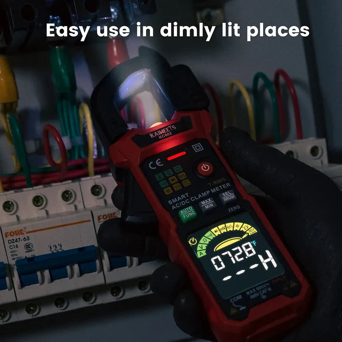 KC602 clamp meter with flashlight