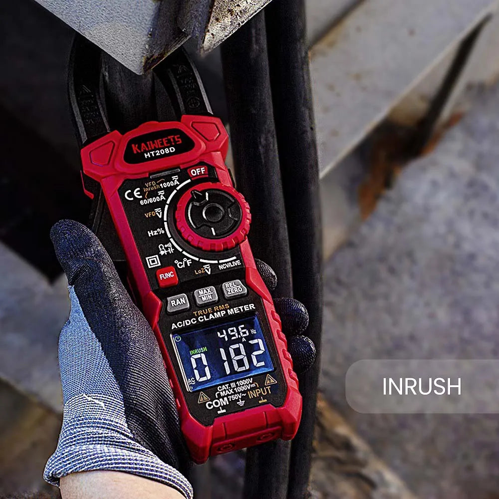 portable KAIWEETS HT208D clamp meter