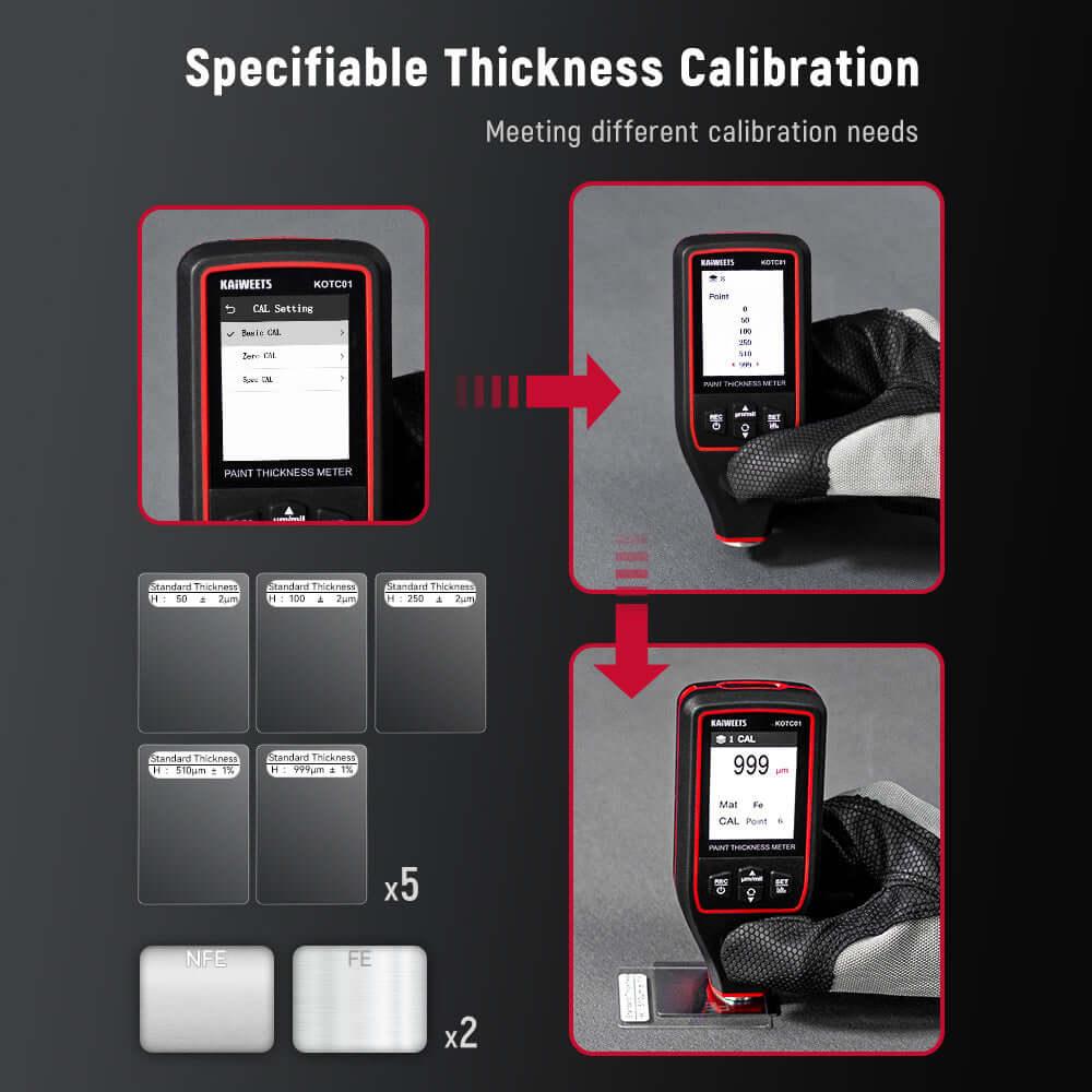 KAIWEETS KOTC01 Paint Thickness Gauge - Kaiweets