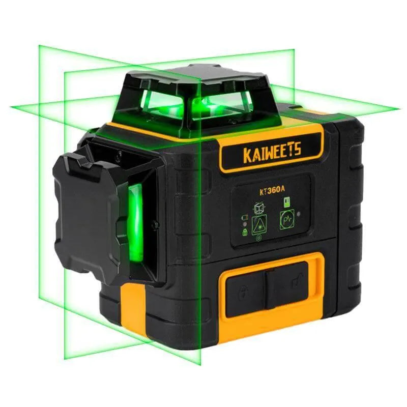  KAIWEETS KT360A 3 x 360 Line Self Leveling Laser with Rechargeable Battery - Kaiweets