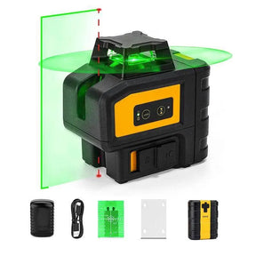KAIWEETS KT360B Self Leveling Green Laser Level - 360 Horizontal Line with 1 Vertical Laser Line - Kaiweets