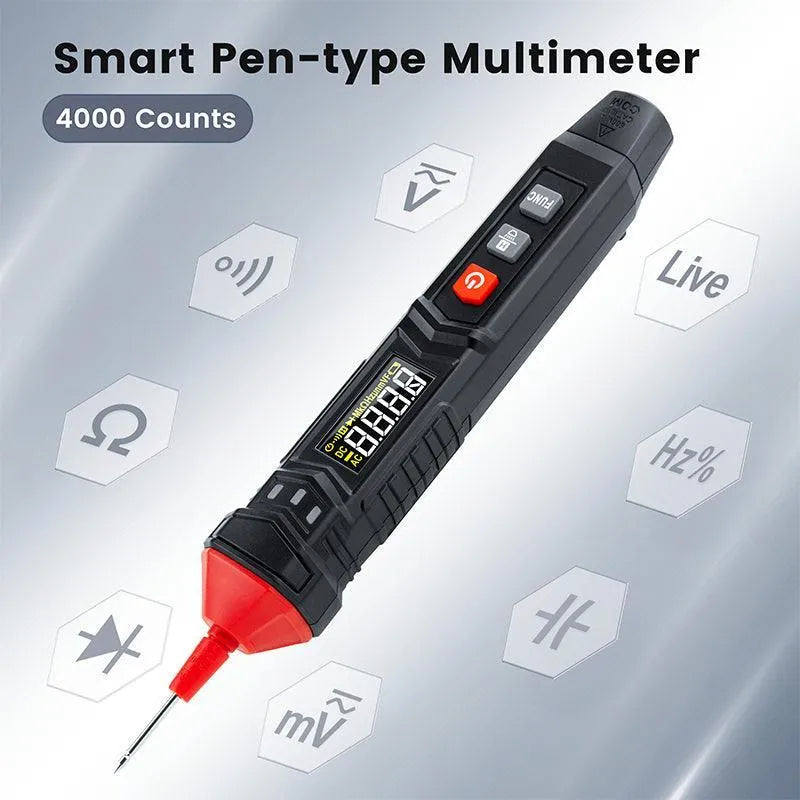 KAIWEETS ST120 Smart Pen Multimètre - Testeur de tension numérique DC/AC
