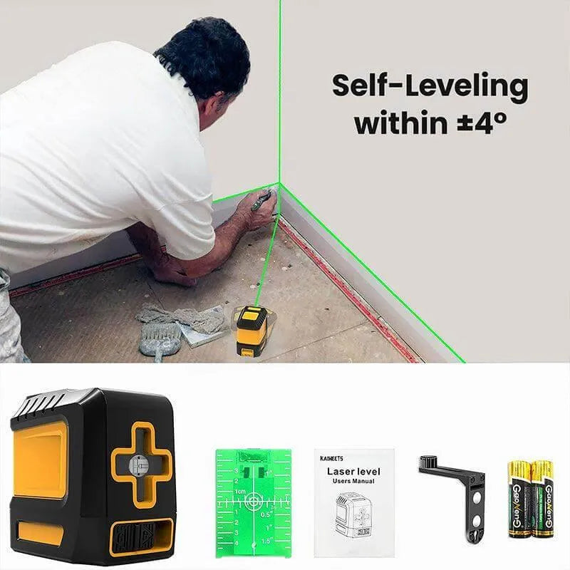 KAIWEETS T40 Line Cross Laser Level, 98ft Line Self-Leveling Laser with Magnetic Base - Kaiweets