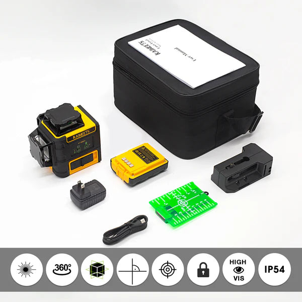 KT360A laser level is packaged in a beautiful gift box