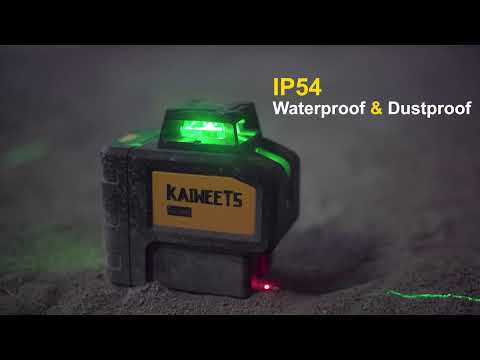KAIWEETS KT360B Self Leveling Green Laser Level - 360 Horizontal Line with 1 Vertical Laser Line