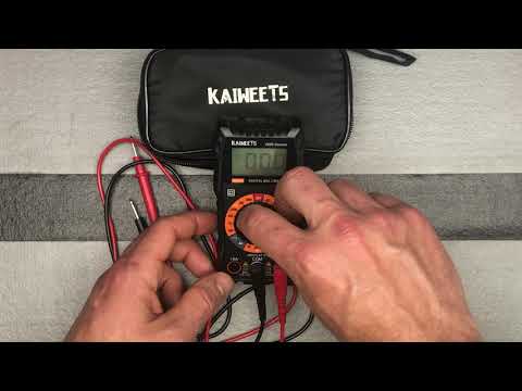 Multimètre numérique KAIWEETS KM100 pour courant continu de tension AC/DC