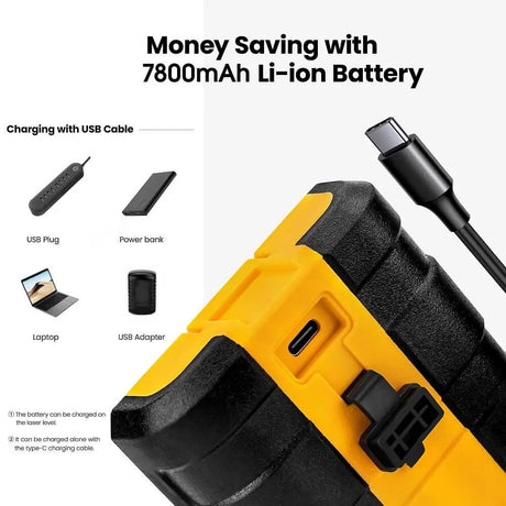 KAIWEETS 7800mAh Rechargeable Lithium Battery for KT360A/B Laser Level - Kaiweets