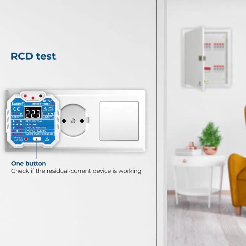 KAIWEETS HT106D Outlet Tester - Kaiweets